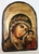 Подарочная икона под старину Богородица с Младенцем арка