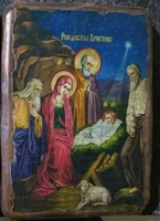 Икона под старину Рождество Христово 001