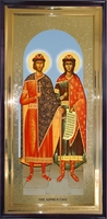 Икона Святые Борис и Глеб ростовая