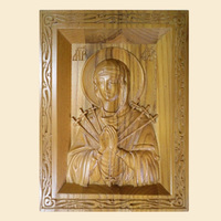 Резная икона Семистрельная