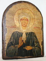 Икона под старину Матрона арка