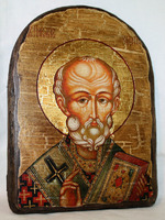 Икона под старину Николай арка
