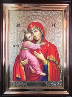 Икона храмовая Владимирская Пресвятая Богородица рост