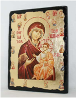 Икона Иверская Пресвятая Богородица под старину