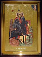 Икона Храмовая полуростовую Борис и Глеб