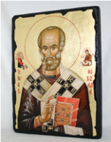 Икона Николай Чудотворец под старину