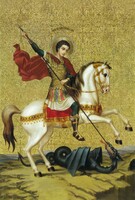 Широкоформатная икона Георгий Победоносец