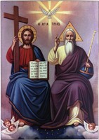 Широкоформатная икона  ПресвятаяТроица