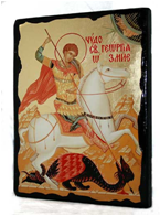 Икона Чудо Георгия о змие под старину