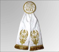 Белая лента вышивка