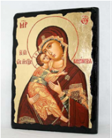 Икона Владимирская Пресвятая Богородица под старину
