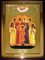 Икона Храмовая полуростовая Царская семья
