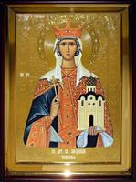 Икона Храмовая полуростовая Людмила