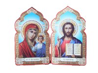 Складень Спаситель и Богородица мини