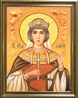 Янтарная икона Елена