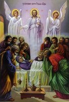 Икона печатная Успение Богородицы