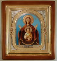 Икона Божьей Матери Знамение (26*23 см) 1