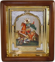 Икона Георгий Победоносец (19,5*16,5 см)