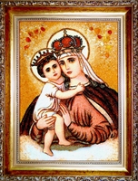Янтарная икона Иерусалимская (15)