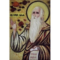 Икона из янтаря Святой пророк Илья