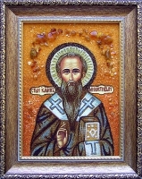 Янтарная икона Иоанн (2)