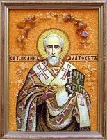 Янтарная икона Иоанн (4)
