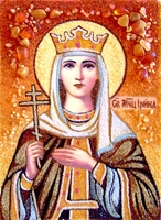 Янтарная икона Ирина