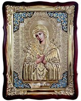 Икона в фигурной рамке Семистрельная Богородица