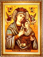 Янтарная икона Неустанной помощи (3)