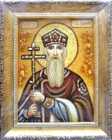 Янтарная икона Владимир 2