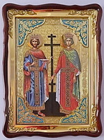Константин и Елена  икона