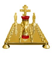 КРЫШКА ПАНИХИДНОГО СТОЛА ЛИТАЯ ГОЛГОФА 24 свечи