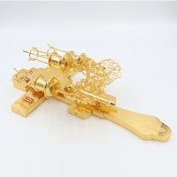 Трехсвечник пасхальный на кресте позолота