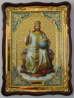 Спаситель на троне  икона