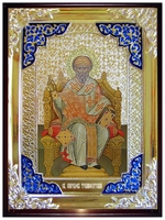 Спиридон Тримифунтский на троне 