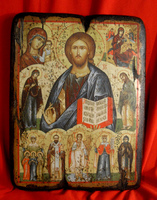 Икона Спаситель под старину