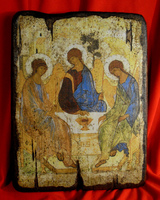 Икона под старину Святая Троица