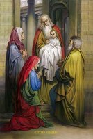 Икона печатная Сретение